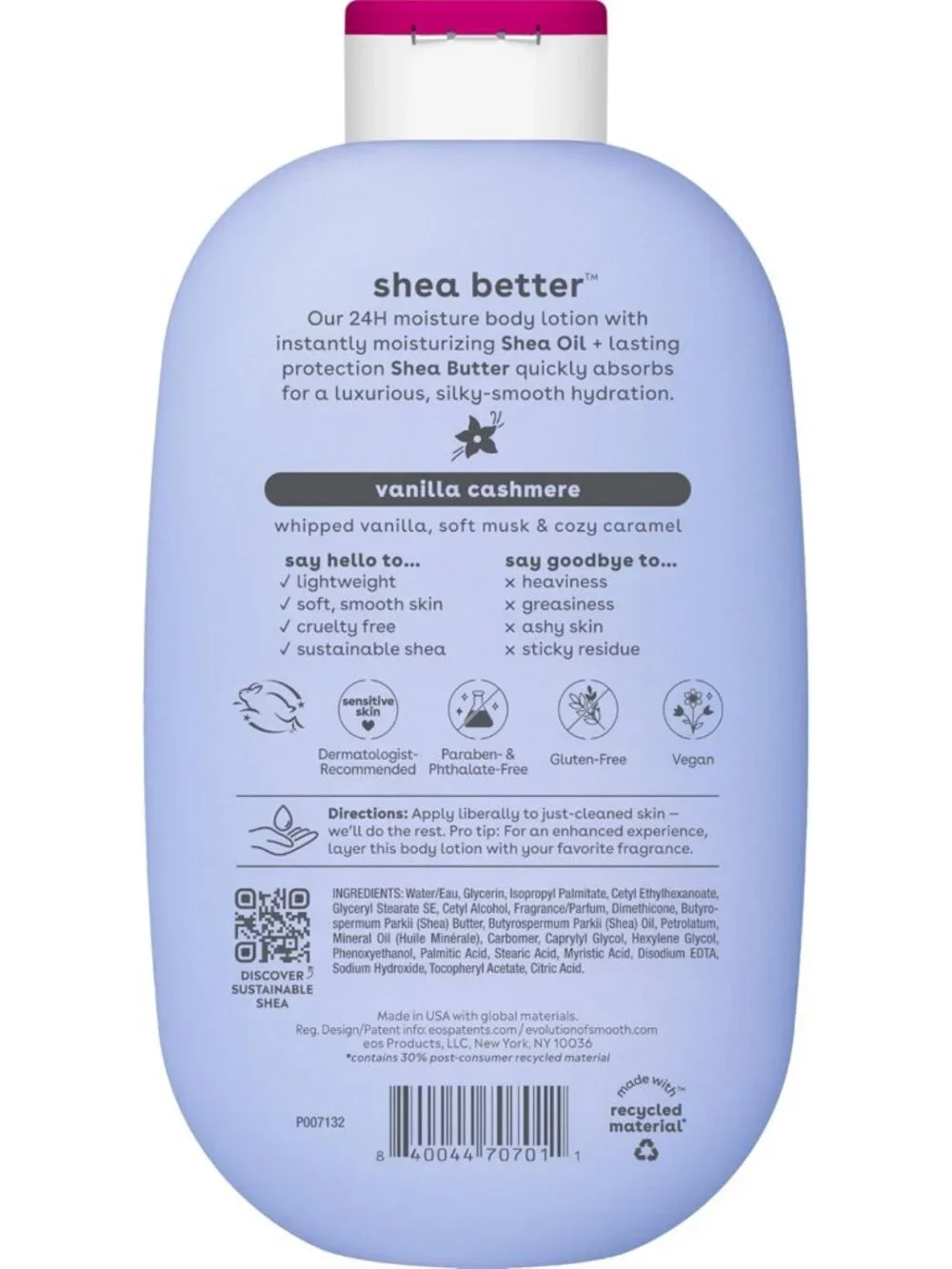 Hydrating Vanilla Cashmere Body Lotion - 24-Hour Moisture, Lightweight & Vegan